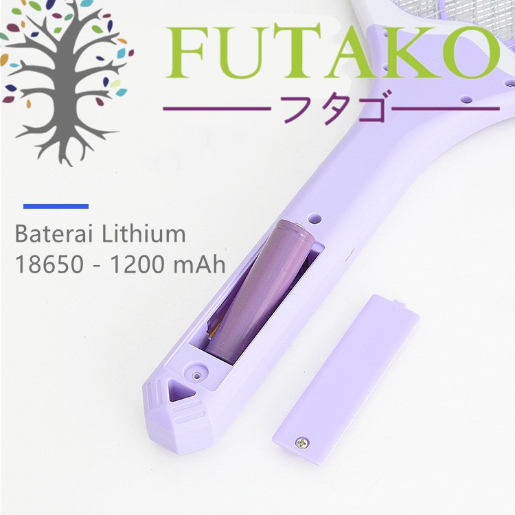 FUTAKO RN-613 Raket Nyamuk Lampu Led Recharger USB