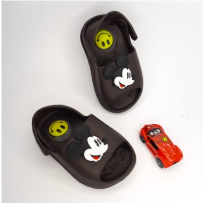 YT-725D-2 YUTU Sandal Selop Anak Cewek Cowok bunyi Cit Cit Karakter MICKEY Size 19-24