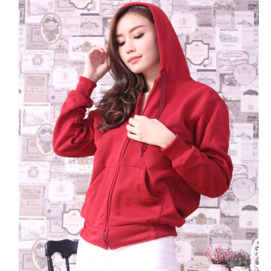 BESS - Jaket Hoodie Polos Wanita King Babytery