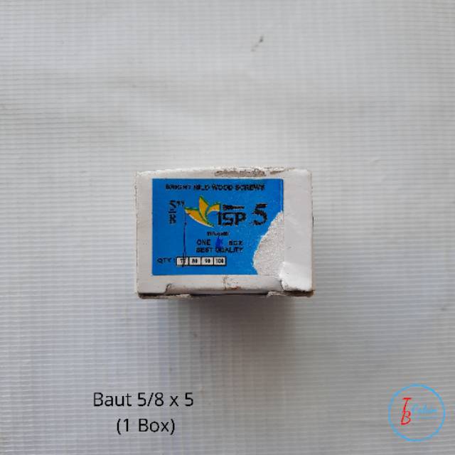 Sekrup Kayu 5/8 x 5 inch (1,5 cm) 1 Dus