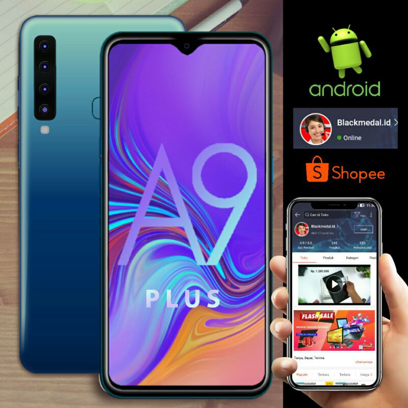 Hp Handphone Galaxy A9 Plus Smartphone Prime Shopee Indonesia