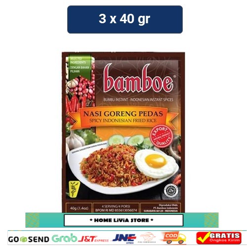 

Bamboe Bumbu Nasi Goreng Pedas 3 x 40 gr