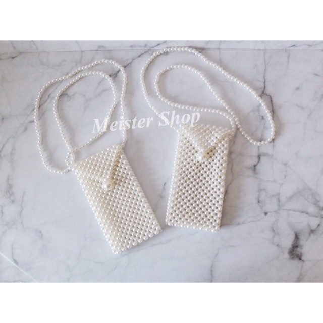 Tas Slempang Kecil Mini Wanita Mutiara Pearl Sling Bag Premium