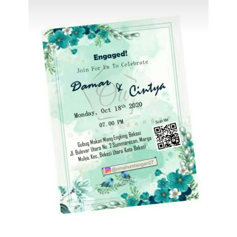 Undangan digital murah (engagement)