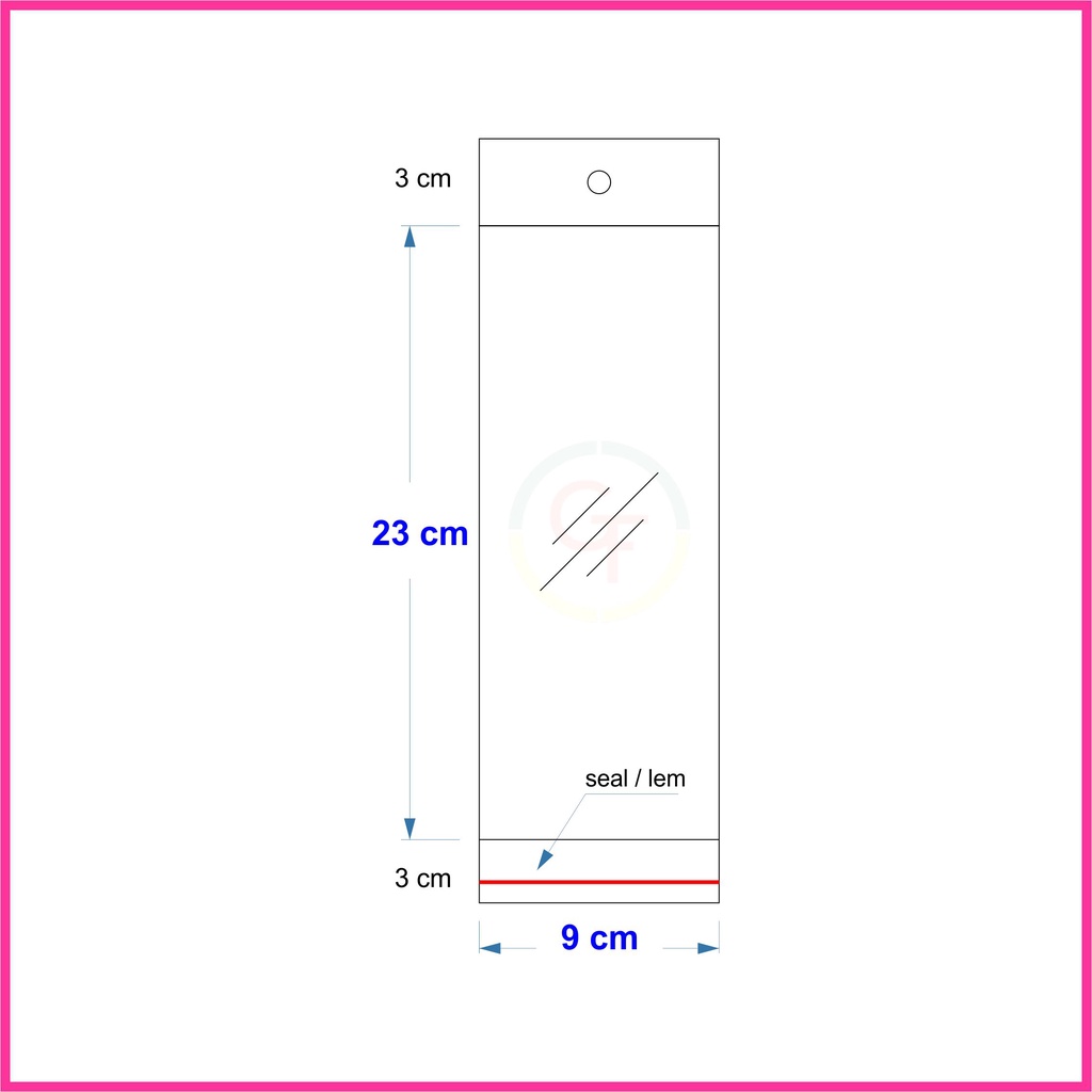 

H7Y PLASTIK OPP LEM DISPLAY/STICKER 9x23~10x23