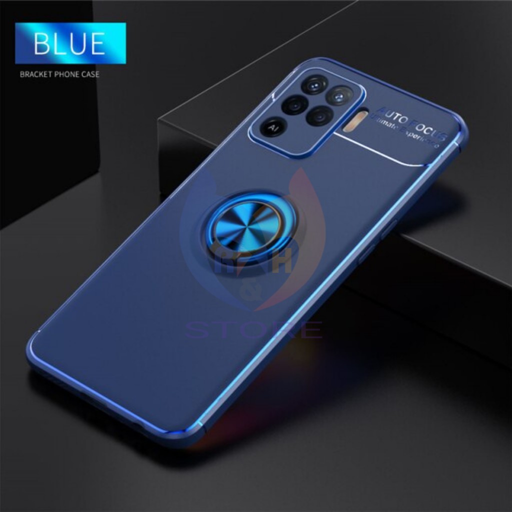 Case OPPO RENO RENO 2 2F 3 4 4F 4 Pro 5 5F Autofocus Invisible iRing Magnet Softcase 360 Rotation
