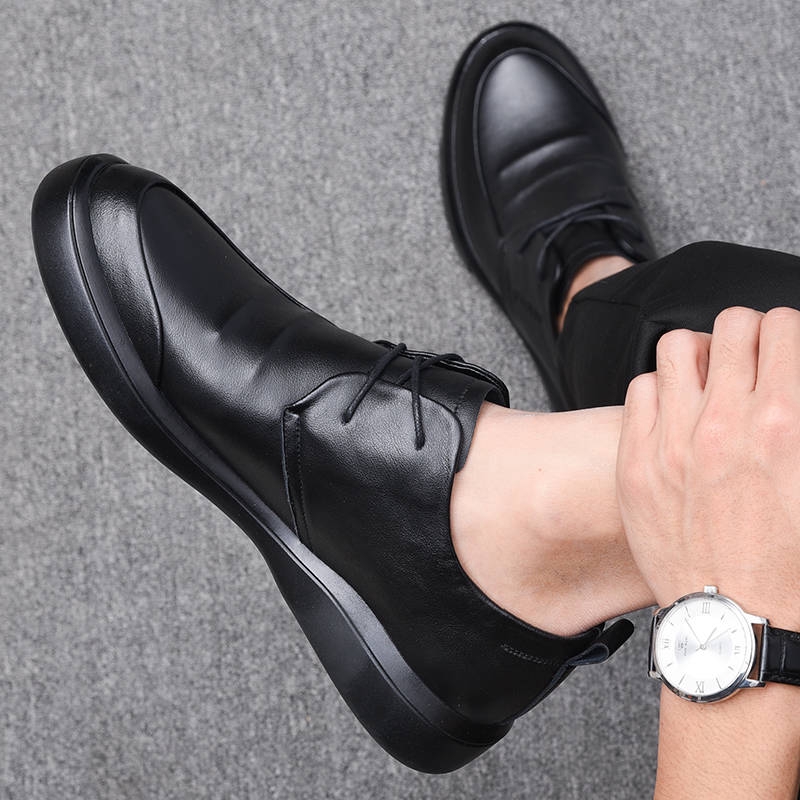 black leather shoes mens