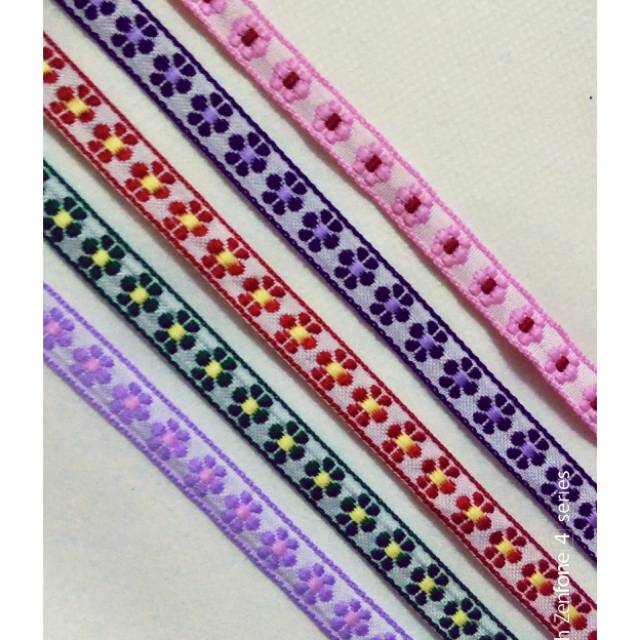 Renda Libin Renda Bunga Bordir Pita Bordir Bunga Meteran