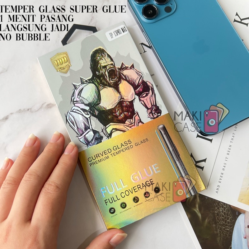 [Premium] Temper Glass Super Glue Pasang 1 menit jadi