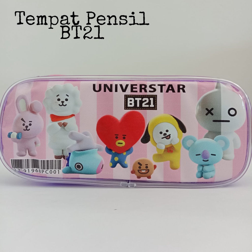 

Tepat Pensil Anak Karakter BT21/Tepak BT21/Tepak BT21 Resleting/Kado Lucu