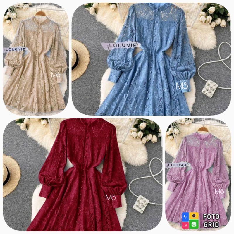 Baju Dress Ss Dress Loluvie Pesta Natal Wanita Dewasa Kondangan Party Murah Kekinian Terbaru 2022 Ga