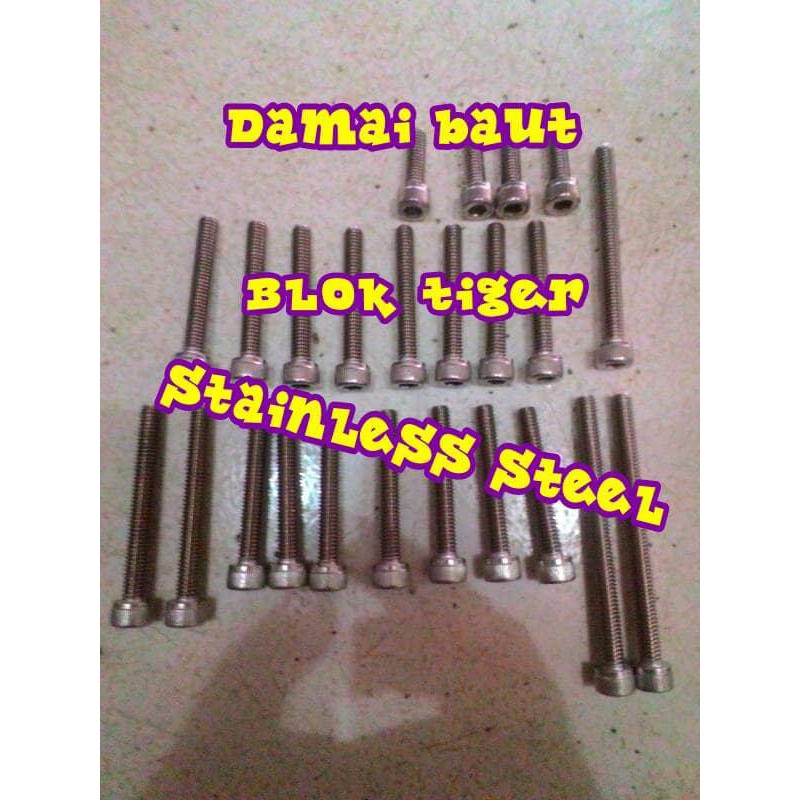 Jual Bds Baut L Stainless Steel Blok Mesin Tiger Shopee Indonesia