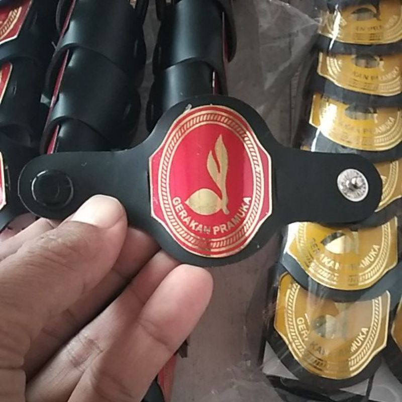 Ring hasduk kalep gerakan pramuka merah fiber