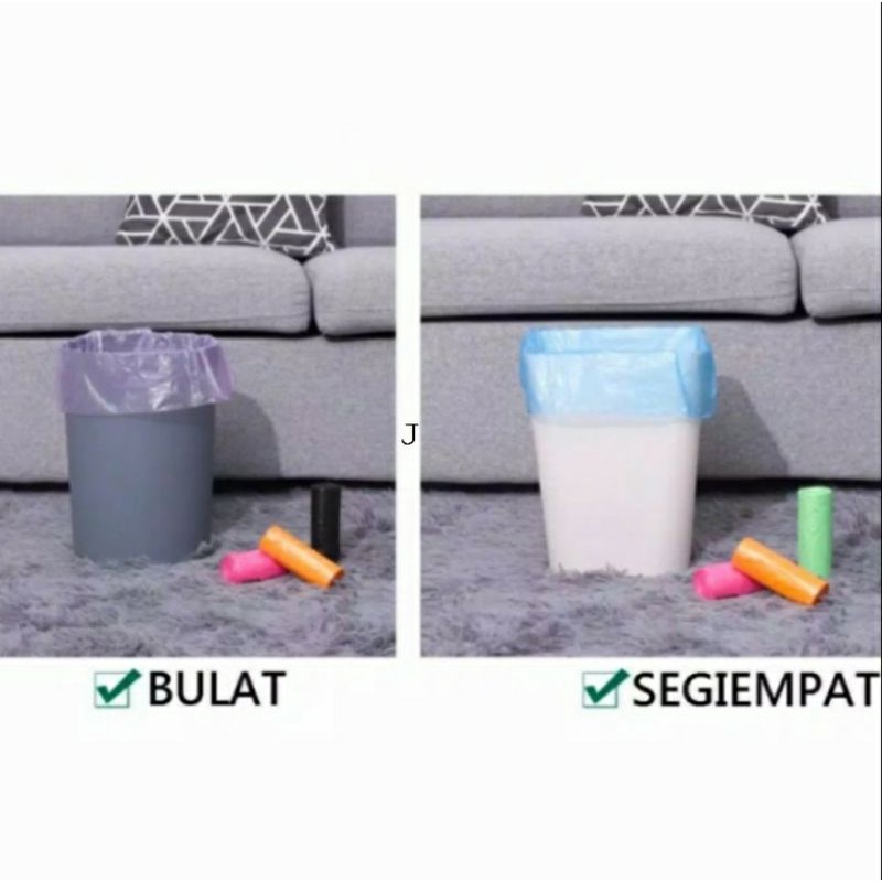 Plastik Sampah Roll / Plastik Sampah isi 10 pcs uk 45 x50 Warna