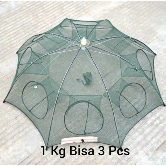 JARING IKAN/PERANGKAP IKAN/BUBU HEKSAGONAL (8 lubang)