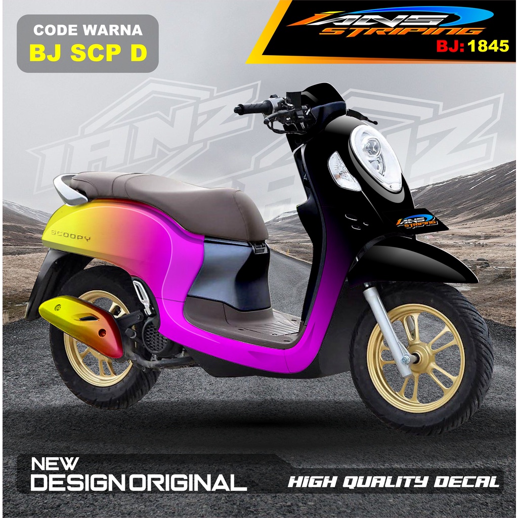 STIKER DECAL SCOOPY FULL BODY / STIKER SCOOPY FULL BODY / STIKER MOTOR SCOOPY NEW DESAIN / STIKER MOTOR TERBARU