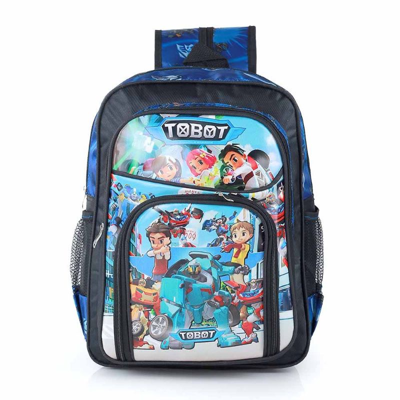 Tas Backpack Anak Laki Terbaru | Ransel Anak Sekolah PAUD TK SD Karakter Tobot Keren