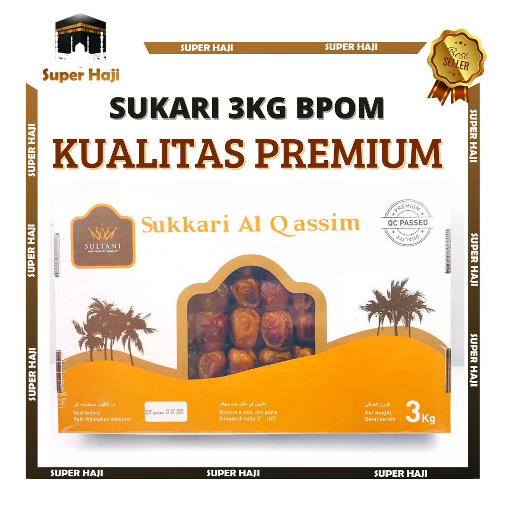 KURMA SUKARI AL-QASSIM SULTANI (3KG)