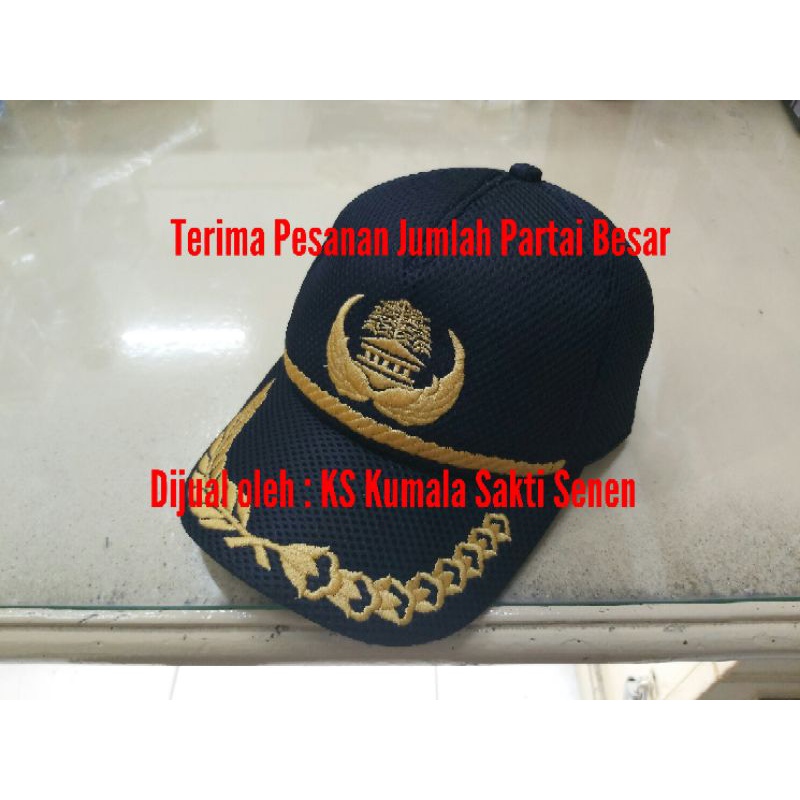 《PREMIUM》Topi Korpri Dongker Lis Padi Kapas|Topi PNS Abadi Negara|Batik Korpri Terbaru