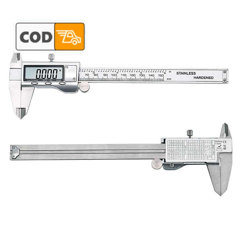 Jangka Sorong Digital LCD Sigmat Stainless Steel Berkualitas Bukan Plastik Micrometer 0.01mm Vernier Caliper Jangka Sorong Digital / Sigmat / Ruler / Penggaris Digital Portabel