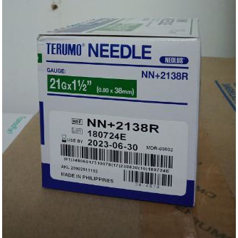 NEEDLE 19, 20, 22, 23, 24 , 25, 26 TERUMO / JARUM TERUMO