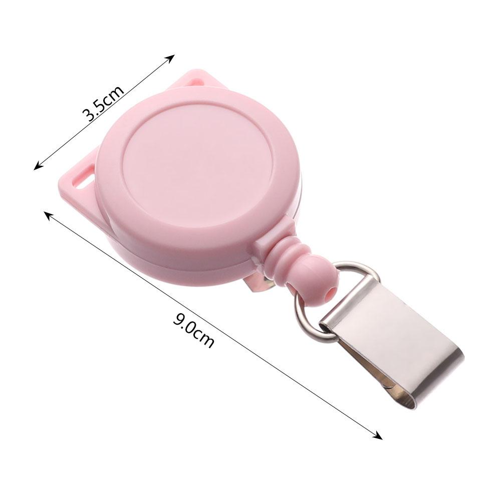 NICKOLAS1 Badge Reel Klip Name Tag Card Fashion Tarik Ditarik Perlengkapan Kantor Badge Holder Clip