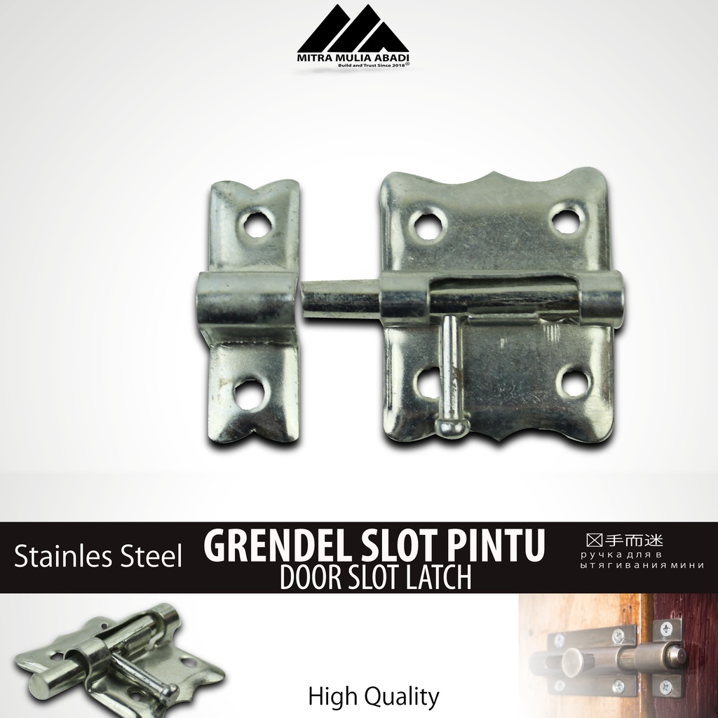 Grendel Slot Pintu Jedela Kupu Mini ALUMUNIUM 1 1/4 INCH Slot Jendela