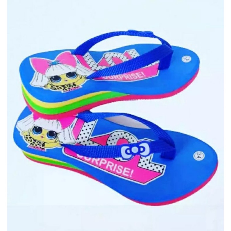 Arkn-SandaL Wedges anak Lapis LoL terbaru