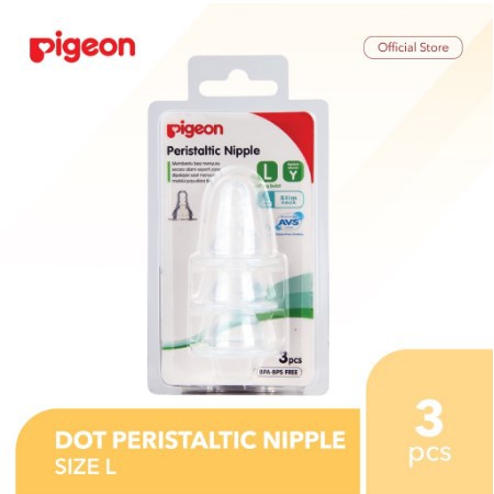 Pigeon Dot Peris Slim 3 Blistr PR20241 PIGEON Dot Slim Neck Size L Isi 3 Pcs | Dot Bayi