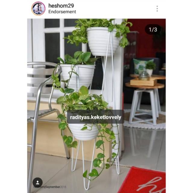 STANDING PLANTER 3IN1 3 POT  TAWON 21 Shopee Indonesia