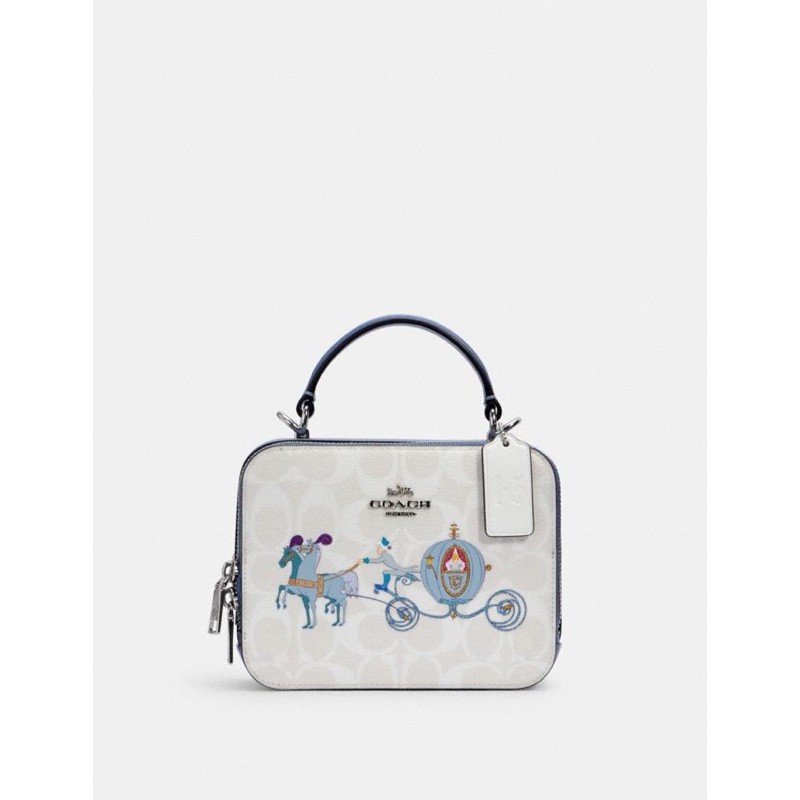 

COC 1426 Dsney X COC Box Crossbody In Signature Canvas With Cinderella