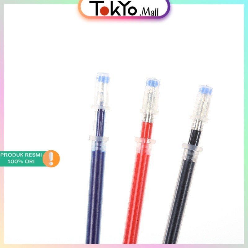 

Tinta Isi Ulang Pulpen Gel / Tinta Pulpen 0.5mm / Refill Pen Gel Ink Bullet Tip 3 Warna / Alat Tulis Pena Perlengkapan Sekolah Kantor/ Pen Tinta Cair Standart Merah Hitam Biru ATK