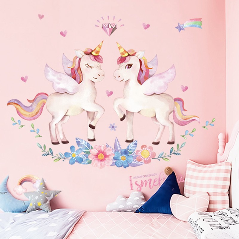 30+ Trend Terbaru Stiker Dinding Dekorasi Kamar Unicorn