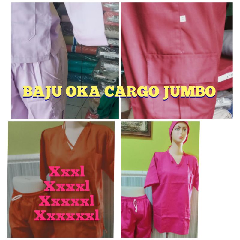 baju ok CARGO JUMBO/baju medis lengan PENDEK/baju OK joger / Baju Ok Jogger | Baju Jaga Dokter - Scr