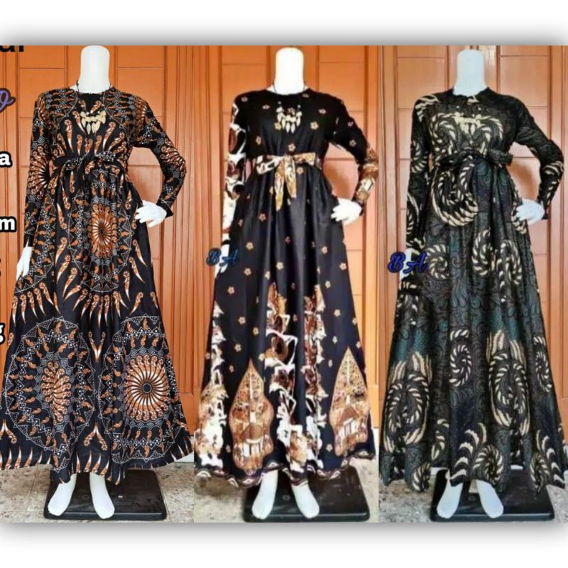 MS GAMIS BATIK FASHION SRIWEDARI MAXI BUMIL/BUSUI BUSANA MUSLIM