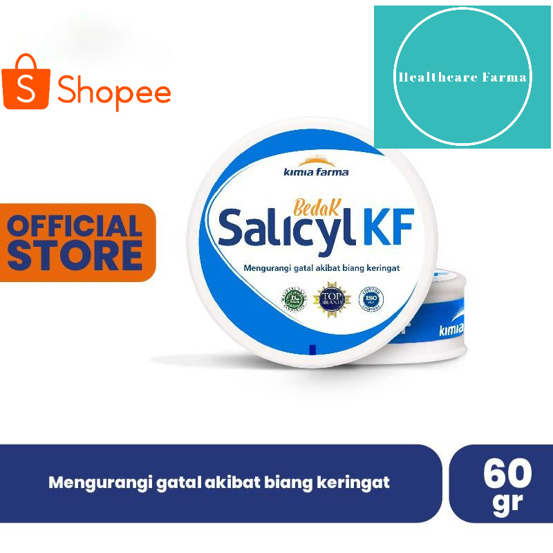 Bedak Salicyl KF 2% 60gr ORIGINAL Kimia Farma /  mengobati biang keringat gatal kulit