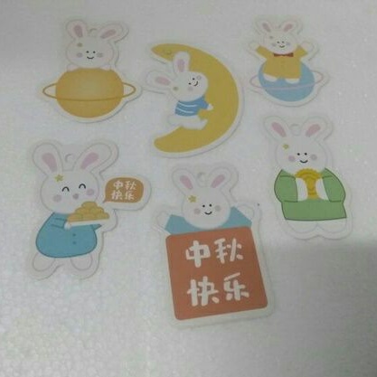 

Hang Tag Mooncake Rabbit Moon Mix - 5pcs