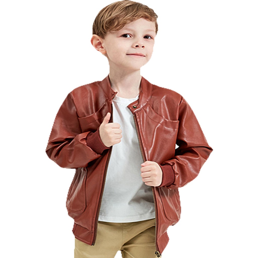 JAKET ANAK LAKI KULIT SINTETIS PREMIUM