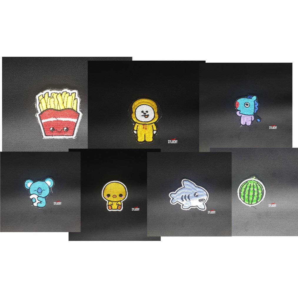 Bad bordir logo bordir aneka kartun korea BTS