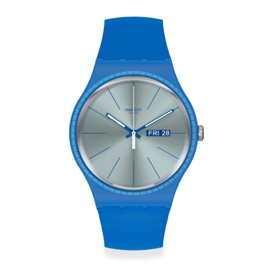 Jam Tangan SWATCH SUON714 BLUE RAILS Original