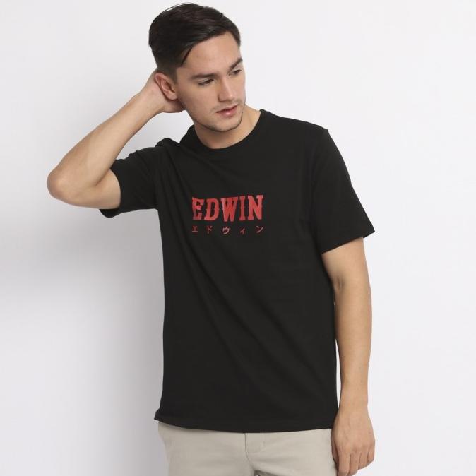 Edwin Unisex 3.0 Limited Edition T-Shirt Text Black S/S - Man