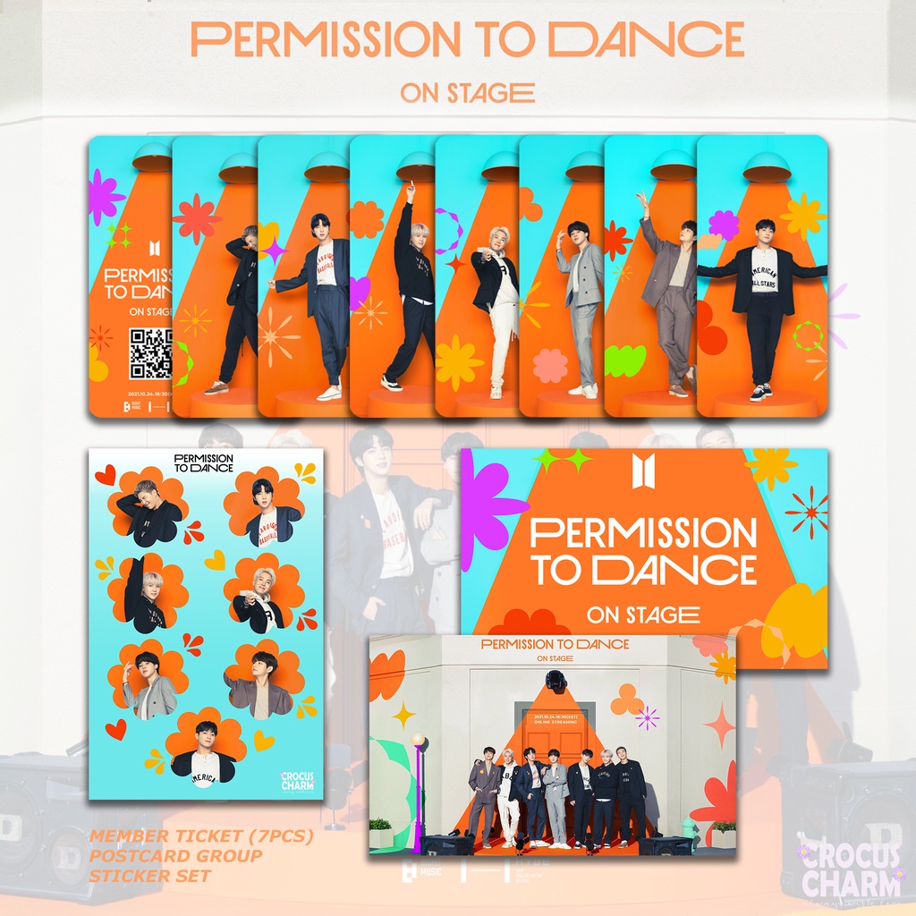 FANKIT TIKET BTS PERMISSION TO DANCE ON STAGE (SET)