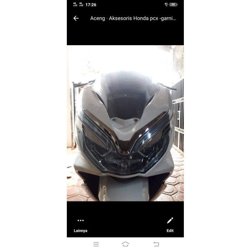 aksesoris Honda PCX garnis depan pcx-headlamp Honda pcx