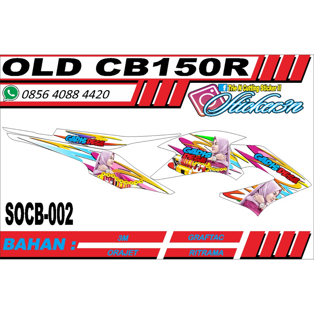 Stripping old CB 150R semi fullbodi, bisa rubah warna dasar
