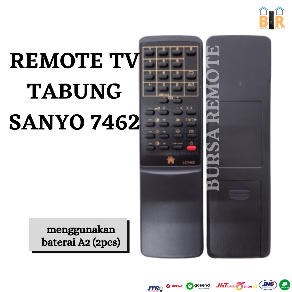 Remot REMOTE TV TABUNG SANYO 7462 - ECERAN Dan GROSIR