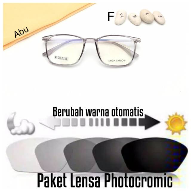PROMO !!! PAKET KACAMATA LENSA PHOTOCROMIC MINUS  ANTI RADIASI  KACAMATA WANITA TRENDY Termurah
