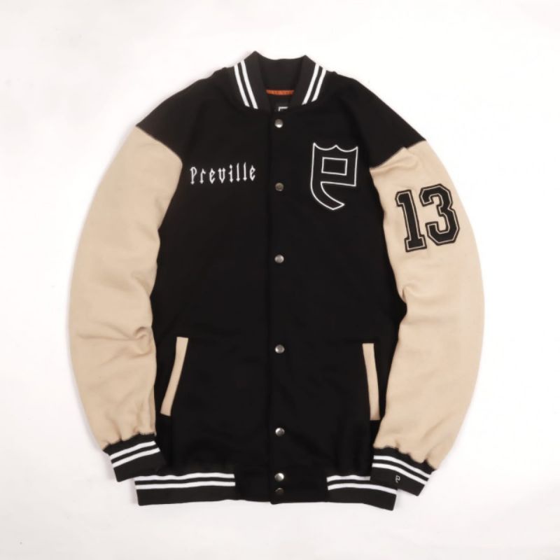 PREVILLE VARSITY ORIGINAL JAKET HOODIE SWEATER FULLTAG&amp;LABEL