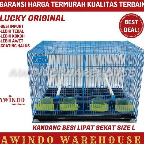 

Kandang Besi Lipat Umbaran Sekat - Size L 60X44X50 Hewan Burung Kucing G99Bau3R4G