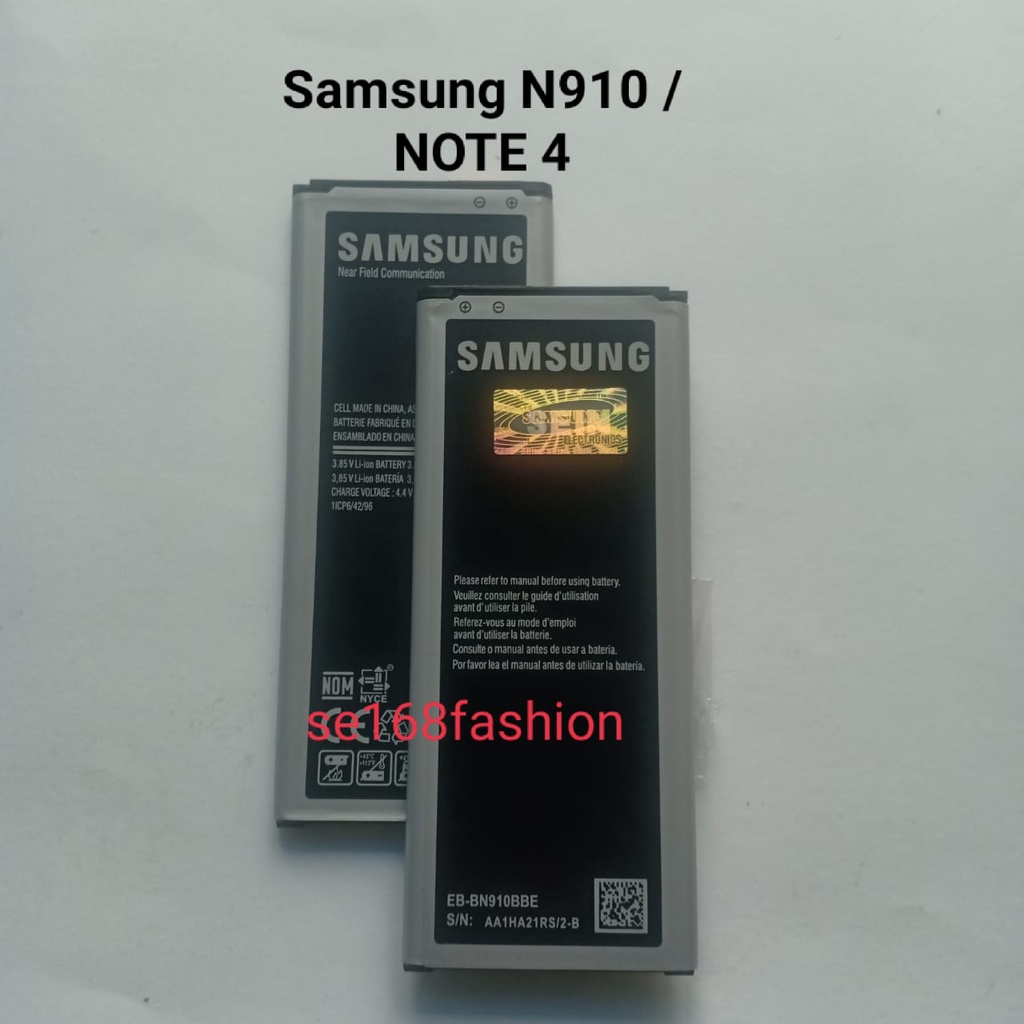 Baterai Samsung N910 NOTE 4 EB-BN910BBE Batre Batere Battery