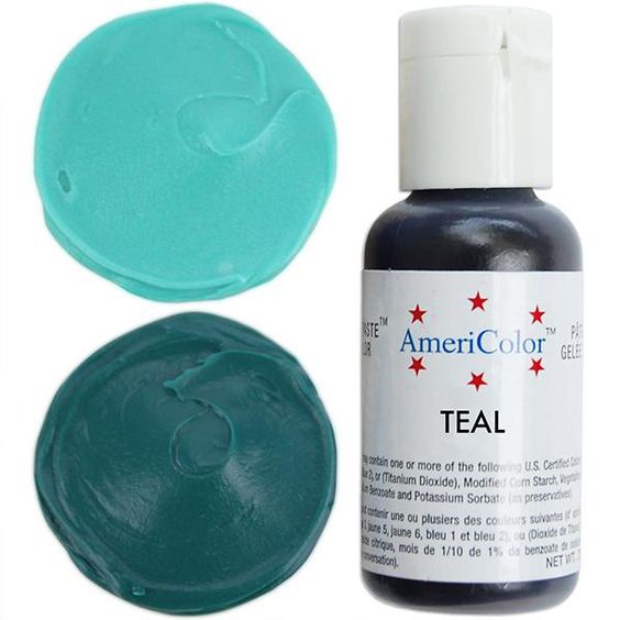 

Americolor Softgel Paste Teal pewarna teal